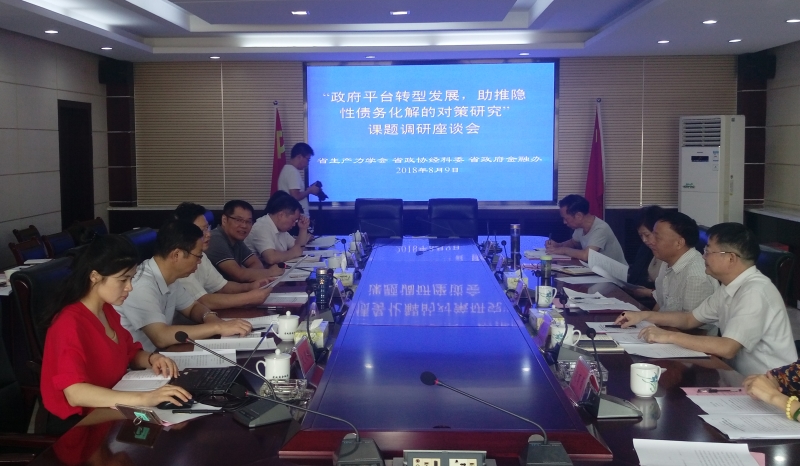 北冰院長參與“政府平臺轉型發(fā)展，助推隱性債務化解的對策研究”課題調研座談會